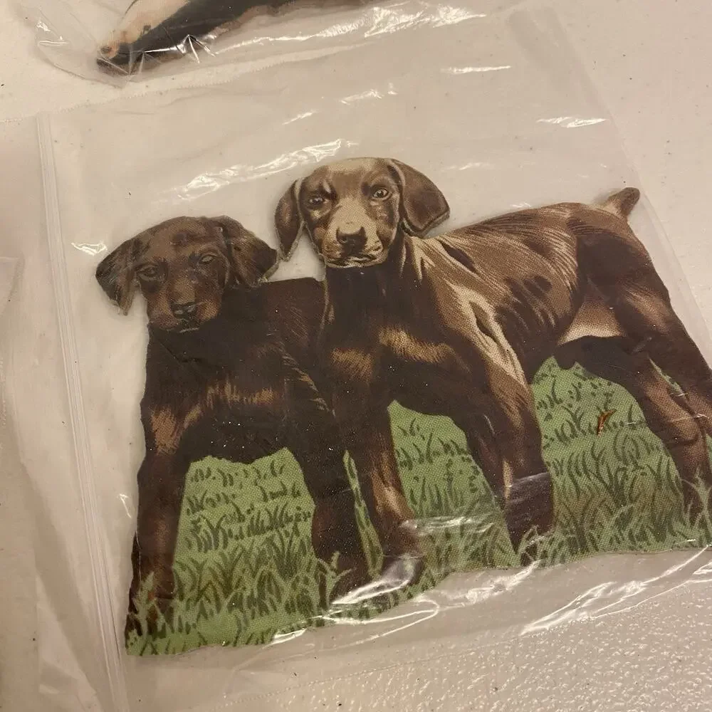 c 1880 Victorian Collections Die Cut DOGS Lover Antique Scrap Ephemera 3